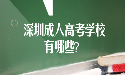 深圳成人高考学校有哪些？